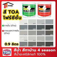 โปรดีล คุ้มค่า สีน้ำ TOA(ทีโอเอ) 4 Seasons 1 ลิตร #สีเทา สีทาภายใน สีทาบ้าน สีโฟร์ซีซั่นภายใน 1/4 แกลลอน สีน้ำ TOA 4 Seasons ของพร้อมส่ง อุปกรณ์ ทาสี บ้าน แปรง ทาสี ลายไม้ อุปกรณ์ ทาสี ห้อง เครื่องมือ ทาสี