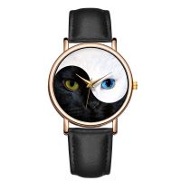 【YF】⊙❍◎  Watches Leather Band Eyes Ladies Wrist Top Brand Luxury Fashion Saat montre femme