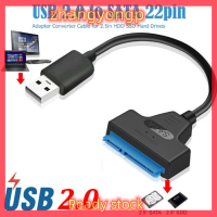 [ZY] Legend USB 2.0ถึง SATA 22 PIN LAPTOP Hard Disk Drive SSD ADAPTER CONVERTER CABLE