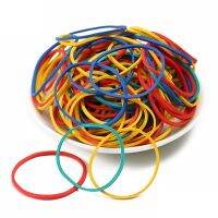 【YF】◎♚  50mm Colorful Elastic Rubber Bands Office Stationery Supplies Stretchable Elastics Band Latex72