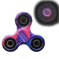 Ecubee EDC สปินเนอร์มือหมุน Fidget Spinner Finger Focus แก็ตเจ็ตลดความเครียดลายพรางสีม่วง