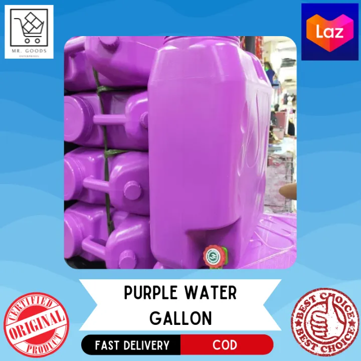 GOOD'S PURPLE WATER GALLON 20 LITER MINERAL CONTAINER PURIFIED WATER