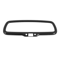 Carbon Fiber Style For Alfa Romeo Giulia Stelvio 2016 2017 2018 Abs Plastic Car Interior Rearview Mirror Frame Trim Accessories