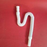 Expandable Universal Sink Drain Tube Kitchen Sink Sewer Drain Extender Flexible PS-type Trap Tubing White