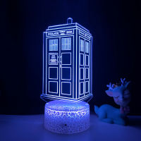 Doctor Who Call 3d Led Night Light Lamp for Kids Bedroom Decoration Gift for Child Room Bedside Lamp Dropshipping