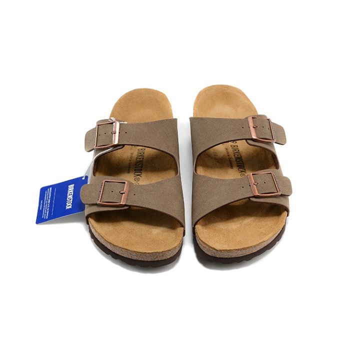 top-fashion-birkenstocks-arizona-leather-couple-beach-slippers-leisure-sports-non-slip-sandals-for-men-and-women
