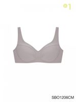 Sabina เสื้อชั้นใน Invisible Wire (ไม่มีโครง) รุ่น Function Bra รหัส SBO1206 สีช็อคโกแลต