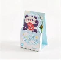 24 pcslot Cartoon Panda Cat Standable Memo pad Sticky Notes Cute Message Notes Decorative Notepad Post school supplies