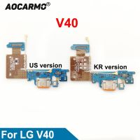 [MEESS] Aocarmo For Lg V40 Thinq Type C Usb Charger Dock Charging Port Connector Bottom Mic Microphone Circuit Board Flex Cable - Mobile Phone Flex Cables -