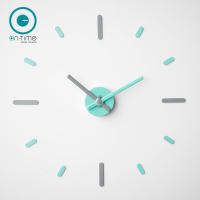 On-Time V2 Gray-Mint (เทามิ้นท์) 56 cm. นาฬิกาไม่เจาะผนัง มีเข็มวินาที