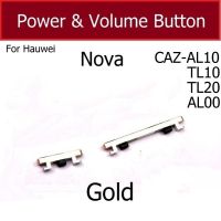 ปุ่มปรับระดับเสียงสำหรับ Huawei Nova Caz-Al10 Tl10 Tl20 Al00อะไหล่เปลี่ยนปุ่มสวิตช์ปุ่มเปิดปิดที่ปรับเสียงขึ้นลง