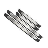 Silver Silver 4Pcs/Set For Peugeot 208 2012 - 2020 Stainless Steel Car Door Sill Plate Auto Pedals Protector Cover Accessories