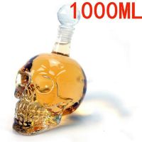 Creative Crystal Skull Head Bottle Whiskey Vodka Wine Decanter Bottle Whisky Glass Beer Glass Spirits Cup Water Glass Bar Home