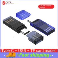 【CW】 2/4/6PCS Type C/Usb /Micro Usb/Tf  Card Reader Compatibility C Otg In Macbook S21