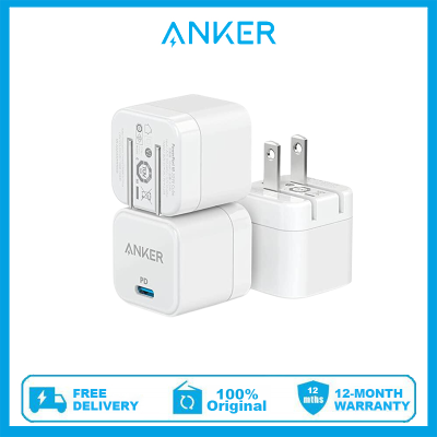 Anker 20W อุปกรณ์ชาร์จเร็วพร้อมปลั๊กพับได้,PowerPort III 20W Cube ที่ชาร์จสำหรับ iPhone 12/12 Mini/12 Pro/12 Pro Max/ 11, Galaxy, Pixel 4/3, iPad Pro,และอีกมากมาย