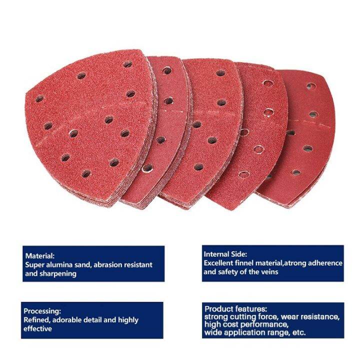 xcan-sanding-paper-grit-40-2000-aluminum-oxide-mouse-triangle-sanding-sheet-for-orbital-sander-sandpaper-polishing-tool-cleaning-tools