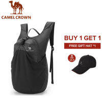 CAMEL CROWN กระเป๋าเป้สะพายหลัง น้ําหนักเบา 14 ลิตร พับได้ กันกระเด็น สําหรับเล่นกีฬา กลางแจ้ง