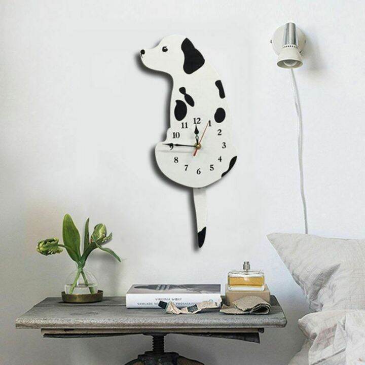 best-seller-dog-shape-wall-clock-wagging-tail-silent-cartoon-living-room-decor-ที่ชาร์จ-หูฟัง-เคส-airpodss-ลำโพง-wireless-bluetooth-คอมพิวเตอร์-โทรศัพท์-usb-ปลั๊ก-เมาท์-hdmi-สายคอมพิวเตอร์