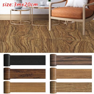 DIY Self-adhesive Wood Grain Floor Contact Paper Covering PVC Removable Decorative Film Wall Stickers Multi-Style