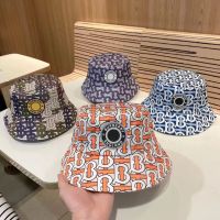 2023 BurberryˉSummer New Letter Printing Fisherman Hat Childrens New Casual Versatile Hat Trendy Pot Hat