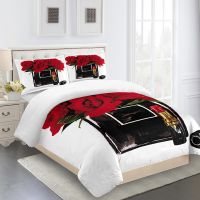 Caldwelllj Custom Flower Brands Design Luxury Modern King Queen Twin Full Bedding Sets Single Double Duvet Cover Set and 2pcs Pillow cover