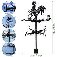 เครื่องชี้วัดทิศทางลมไก่สแตนเลสกังหันลมไก่ตัวผู้ Weathervane Rooster ตัวบ่งชี้ทิศทางลมของตกแต่งทิศทางลม