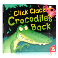 Crocodile back click Clark crocodiles back English original picture book childrens Enlightenment paperback book story book parent-child picture book