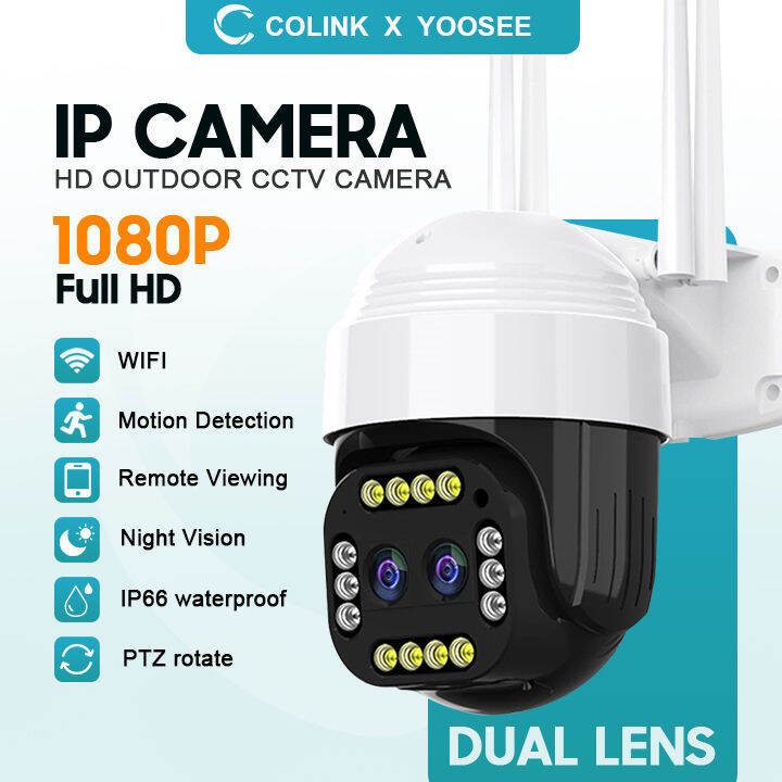 YOOSEE IP Camera Wireless Dual Lens WiFi Network Infrared Security