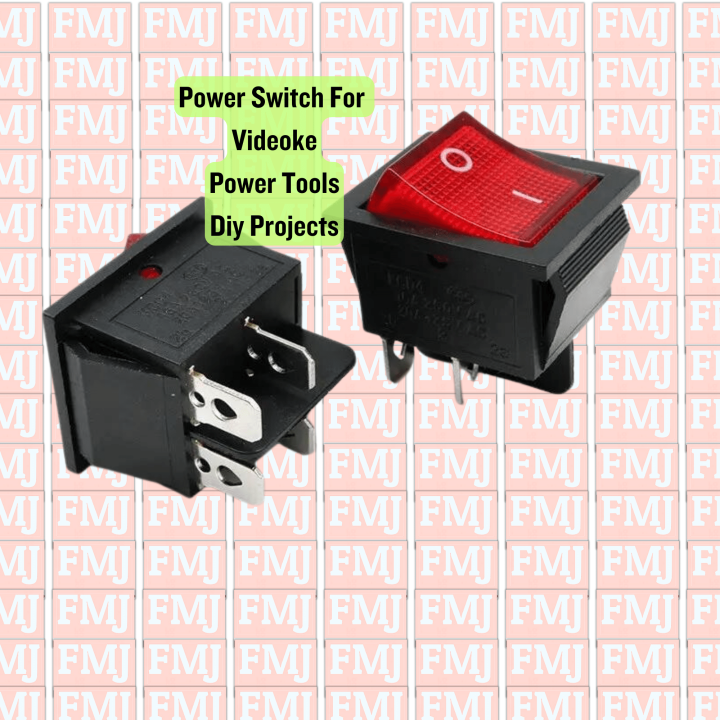 Power Tools Switch Videoke Power Switch Rocker Switch I/O 4 Pins 16/20A