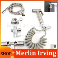 Merlin Irving Shop Bathroom Toilet Hanging Basket Bidet Sprayer Water Faucet Set Stainless Steel Shower Head Handheld Protable