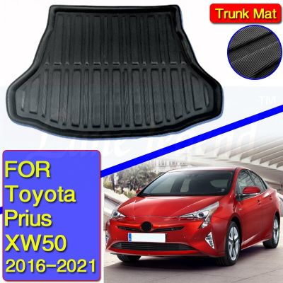รถ Toyota Prius XW50 2016-2021ที่เก็บของด้านหลังรถซับถาดพรมเช็ดเท้าพรมกระเป๋า2017 2018 2019 2020