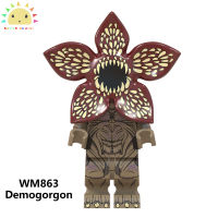 SUNNYY โมเดลของเล่นบล็อคก่อสร้าง,บล็อคก่อสร้างอาคารประกอบ Demogorgon เป็นของขวัญสำหรับแฟนๆเด็ก