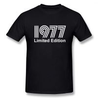 【ใหม่】1977 Limited Edition เย็นตลกเสื้อยืดผู้ชายแขนสั้นฮิปฮอป Vintaged O-คอฝ้ายเสื้อยืด