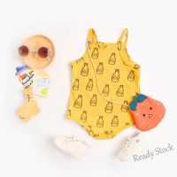 【hot sale】 ✿◈ C10 Summer Newborn Baby Girls Bodysuits Sleeveless Cotton Baby Bodysuits Cartoon Printing Infant Clothing Cute