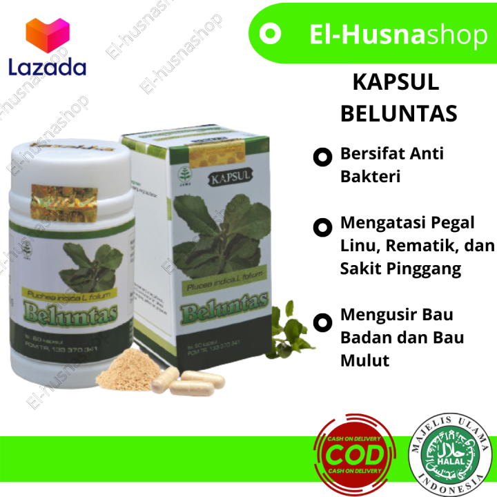 Kapsul Beluntas Ekstrak Herbal Tazakka Mengusir Bau Badan Dan Bau Mulut ...