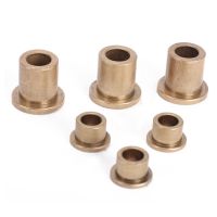 6pcs 5mm inner diameter flange brass sleeves self lubricating sleeve wear resistant bushing 8/9mm OD 5/6/8/10mm total length