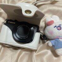 2023 แคนนอน G7 X กระเป๋ากล้อง g7x2G7X3 เคสกล้องเคสป้องกันเคสหนังน่ารักแบบพกพาสะพายไหล่สะพายข้าง