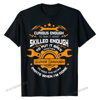 Curious Enough To Take It Apart T Shirt Mechanic T Shirt Street Cotton Men Shirts T Shirt