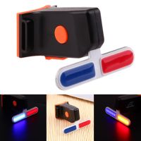 Bike Light Police LED Red Blue Taillight USB Rechargeable Bicycle Tail Lamp 5 Mode Headlights Cycling Safety Warning Light Medicine  First Aid Storage