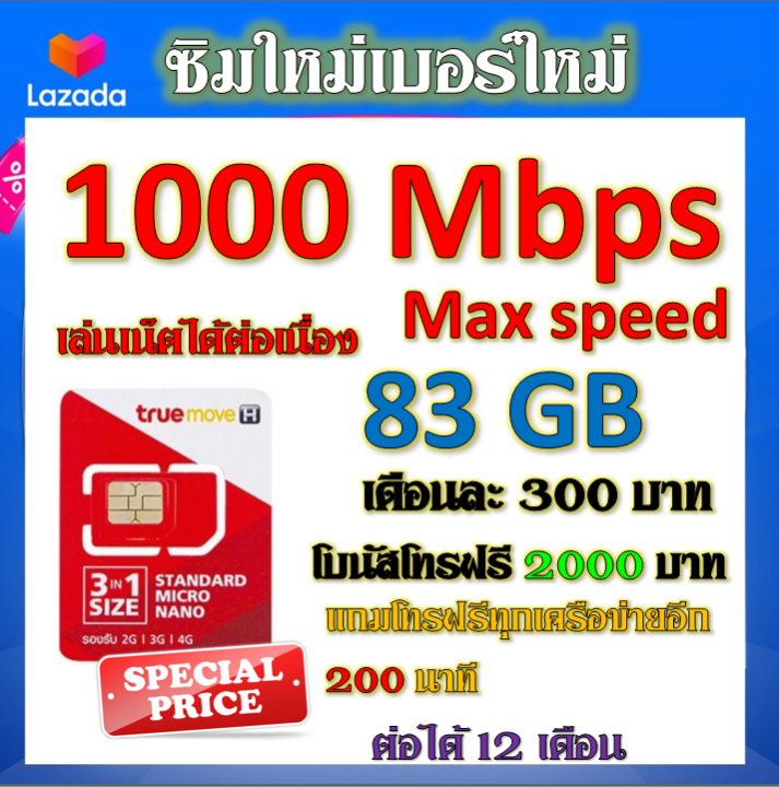 ซิมโปรเน็ตวิ่ง-1000-mbps-max-speed-83gb-โบนัสโทรฟรี-2000-บาท-โทรฟรีอีก-200-นาที-แถมฟรีเข็มจิ้มซิม