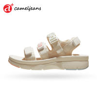 Cameljeans รองเท้าแตะลําลอง พื้นหนา เหมาะกับเดินชายหาด สไตล์สปอร์ต สําหรับสตรี