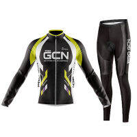 2023ใหม่ทีม Pro Gcn ฤดูใบไม้ร่วงขี่จักรยานย์ชุดเอี๊ยมกางเกง Ropa จักรยานเสือภูเขาย์9D เจลขี่จักรยานกางเกงแขนยาวสูท