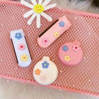 【CC】 Kawaii Folding Hair Comb with Mirror Silicone Cartoon Combs Make Up for