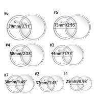 Transparent Acrylic Badge Button Blanks for CUSTOM Badges and Sewing Projects for Photo Picture Clothing Fashion Brooches Pins