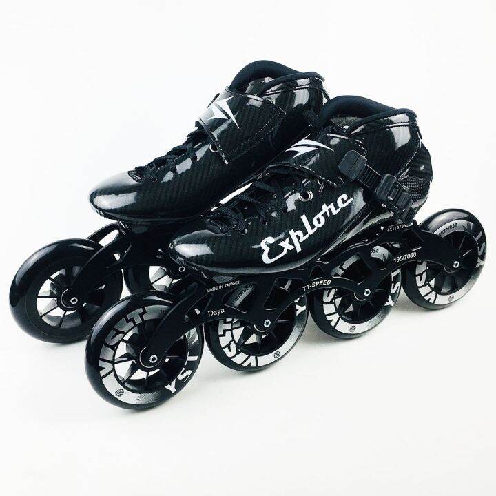 Carbon Fiber Speed Inline Roller Skates 4*100/110Mm Advanced