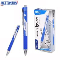 Deli Q16 Ballpoint Pen ปากกากดลูกลื่น ขนาดเส้น 0.7mm ปลอกนิ่มจับสบายมือ แพ็ค 12 แท่ง  ปากกากด ปากกา เครื่องเขียน