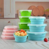 hot【cw】 Food Collapsible Silicone Storage Camping Outdoor Tableware Boxs