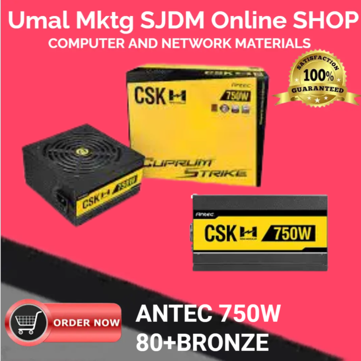 Antec CSK750H Bronze 750w 80+ SemiModular Power Supply Units Lazada PH