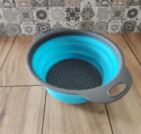 Foldable Fruit Vegetable Storage Baskets Kitchen and Dining Sink Drain Rack Colander Drain Basket Silicone Strainer.