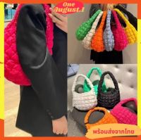 Foreign Trade Explosions Down Jacket Womens Bag  Fashion Candy Color Shoulder Underarm Bag Trendy Pleated Clouds Portable Womens Bag